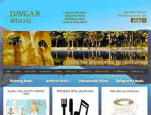 Tablet Screenshot of davgarmusic.com